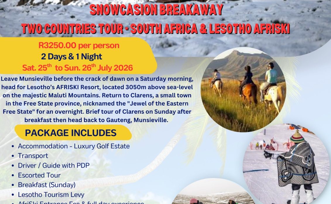Snowcasion Breakaway – Two Countries Tour (South Africa & Lesotho AfriSki)