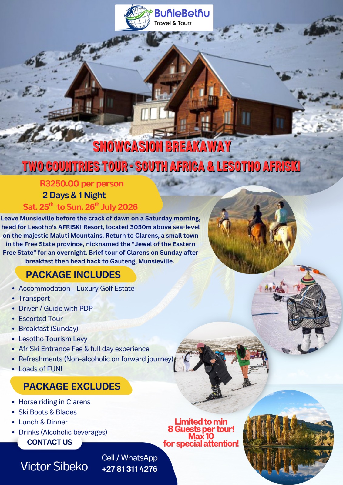Snowcasion Breakaway – Two Countries Tour (South Africa & Lesotho AfriSki)