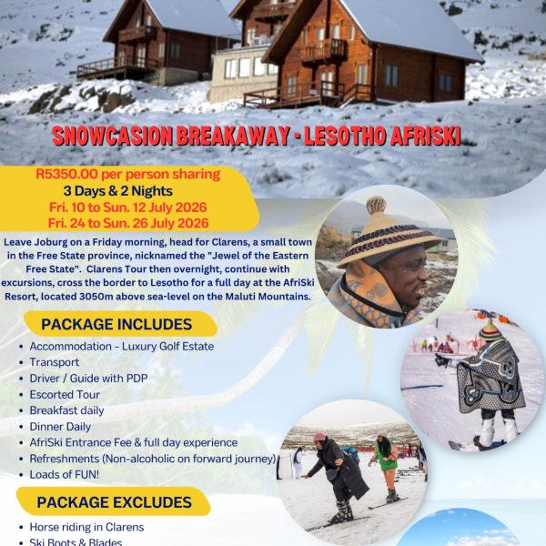 Snowcasion Breakaway 3 Days – Lesotho AfriSki Flyer