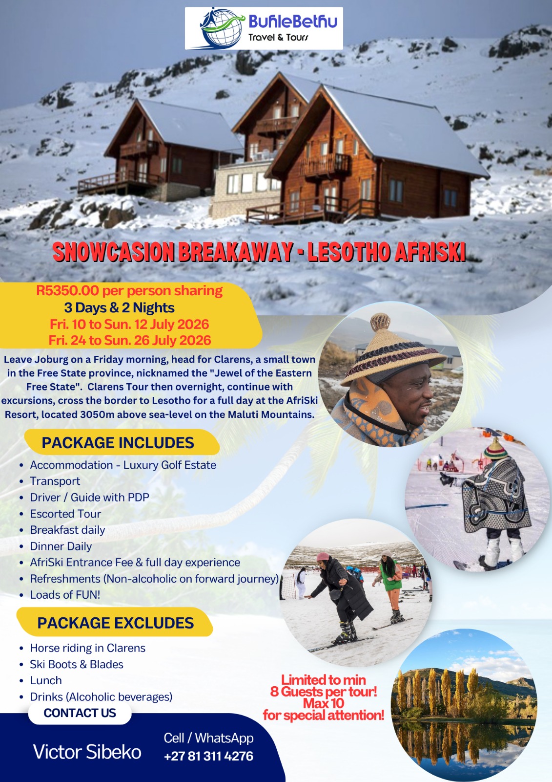 Snowcasion Breakaway – Lesotho AfriSki (3 Days & 2 Nights)